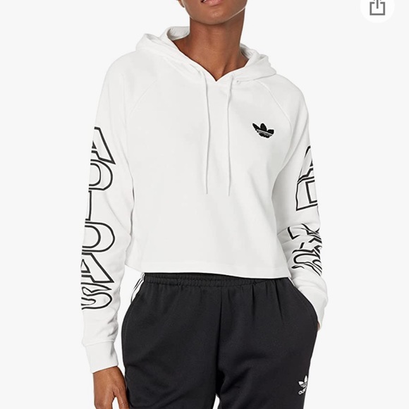 Adidas Cropped Hoodie - Picture 1 of 5